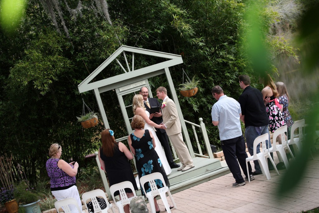Intimate Garden Wedding in Florida at "The Secret Garden"