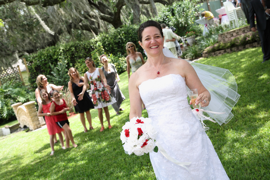 Orlando Florida Intimate Garden Wedding Reception