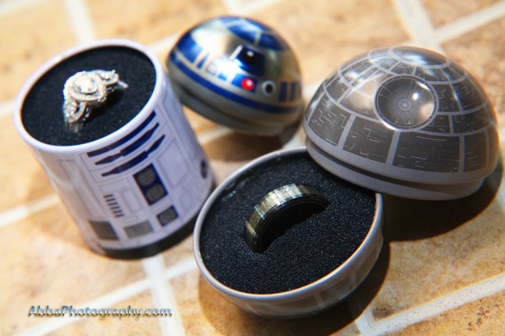 R2D2 Death Star wedding ring box